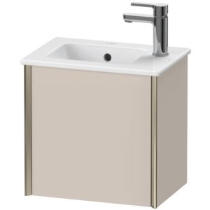 Duravit XViu Waschtisch-Unterschrank XV4024RB191 41x29x40cm, wandhängend, champagner matt, Anschlag rechts, taupe matt