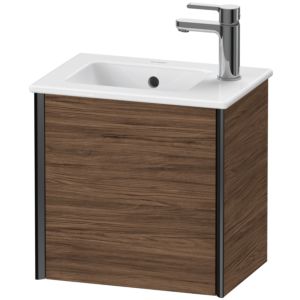 Duravit XViu vanity unit XV4024RB221 41x29x40cm, wall-hung, matt black, stop on the right, dark walnut
