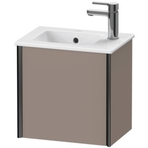 Duravit XViu Waschtisch-Unterschrank XV4024RB243 41x29x40cm, wandhängend, schwarz matt, Anschlag rechts, basalt matt