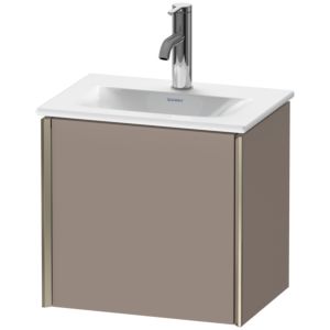 Duravit XViu vanity unit XV4030LB143 43x31x39.7cm, 2000 door, matt champagne, door on the left, matt basalt