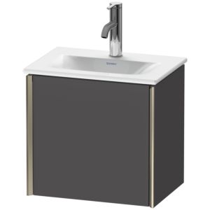 Duravit XViu Waschtisch-Unterschrank XV4030LB149 43x31x39,7cm, 1 Tür, champagner matt, Tür links, graphit matt