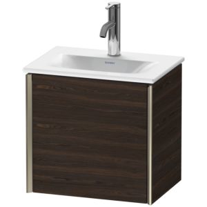 XViu Duravit vasque XV4030LB169 43x31x39,7cm, 2000 , champagne mat, porte à gauche, noyer brossé