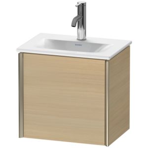 Duravit XViu Waschtisch-Unterschrank XV4030LB171 43x31x39,7cm, 1 Tür, champagner matt, Tür links, mediterrane eiche