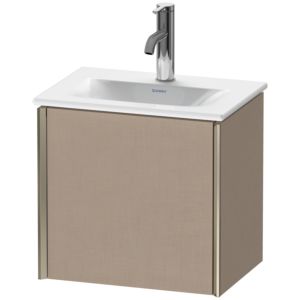 Duravit XViu Waschtisch-Unterschrank XV4030LB175 43x31x39,7cm, 1 Tür, champagner matt, Tür links, leinen