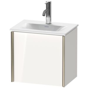 Duravit XViu vanity unit XV4030LB185 43x31x39.7cm, 2000 door, matt champagne, door on the left, white high gloss