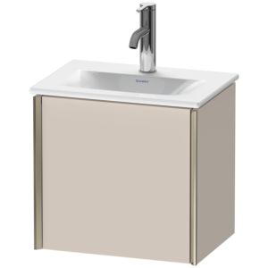 Duravit XViu Waschtisch-Unterschrank XV4030LB191 43x31x39,7cm, 1 Tür, champagner matt, Tür links, taupe matt