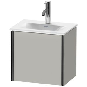 Duravit XViu Waschtisch-Unterschrank XV4030LB207 43x31x39,7cm, 1 Tür, schwarz matt, links, betongrau matt