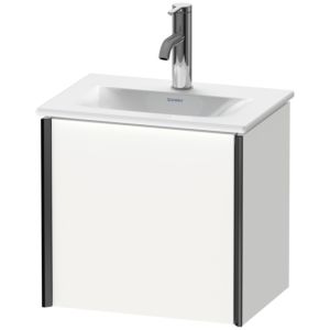 Duravit XViu vanity unit XV4030LB218 43x31x39.7cm, 2000 door, matt black, left, matt white
