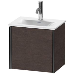 XViu Duravit vasque XV4030LB272 43x31x39,7cm, 2000 , noir mat, gauche, chêne foncé brossé