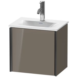 XViu Duravit vasque XV4030LB289 43x31x39,7cm, 2000 , noir mat, gauche, gris flanelle brillant