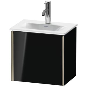 XViu Duravit vasque XV4030RB140 43x31x39,7cm, 2000 , champagne mat, porte à droite, noir brillant