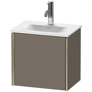 Duravit XViu Waschtisch-Unterschrank XV4030RB190 43x31x39,7cm, 1 Tür, champagner matt, Tür rechts, flannel grey seidenmatt