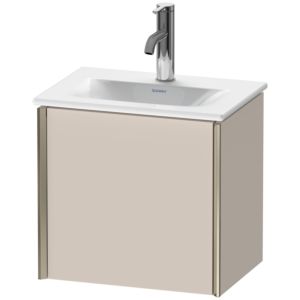 Duravit XViu Waschtisch-Unterschrank XV4030RB191 43x31x39,7cm, 1 Tür, champagner matt, Tür rechts, taupe matt