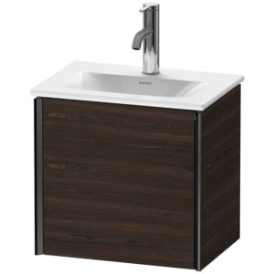 Duravit XViu vanity unit XV4030RB269 43x31x39.7cm, 2000 door, matt black, right, brushed walnut