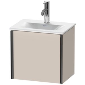 Duravit XViu Waschtisch-Unterschrank XV4030RB291 43x31x39,7cm, 1 Tür, schwarz matt, rechts, taupe matt