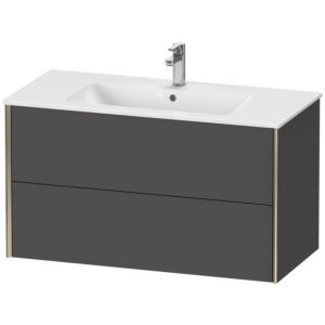 Duravit XViu vanity unit XV41270B149 101 x 56 x 48 cm, matt graphite, 2 drawers, wall-hung, matt champagne