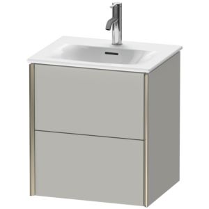 Duravit XViu vanity unit XV41310B107 51x42x55.7cm, 2 drawers, matt champagne, matt concrete gray