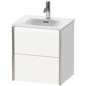Duravit XViu Waschtisch-Unterschrank XV41310B118 51x42x55,7cm, 2 Schubkästen, champagner matt, weiß matt