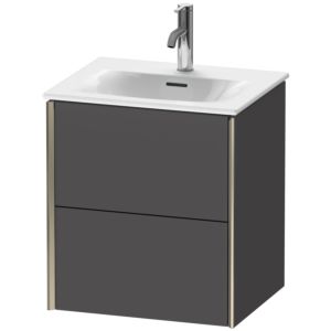 XViu Duravit vasque XV41310B149 51x42x55.7cm, 2 tiroirs, champagne mat, graphite mat