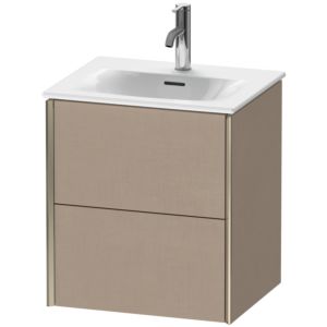 Duravit XViu Waschtisch-Unterschrank XV41310B175 51x42x55,7cm, 2 Schubkästen, champagner matt, leinen