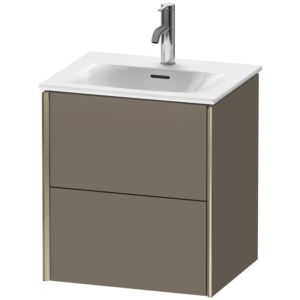 XViu Duravit vasque XV41310B190 51x42x55.7cm, 2 tiroirs, champagne mat, flanelle gris soie mat