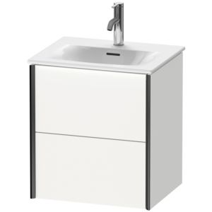Duravit XViu vanity unit XV41310B218 51x42x55.7cm, 2 drawers, matt black, matt white