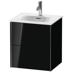 Duravit XViu vanity unit XV41310B240 51x42x55.7cm, 2 drawers, black matt, black high gloss