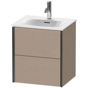 Duravit XViu vanity unit XV41310B275 51x42x55.7cm, 2 drawers, matt black, linen