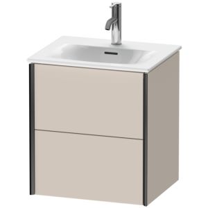XViu Duravit vasque XV41310B291 51x42x55.7cm, 2 tiroirs, noir mat, taupe mat