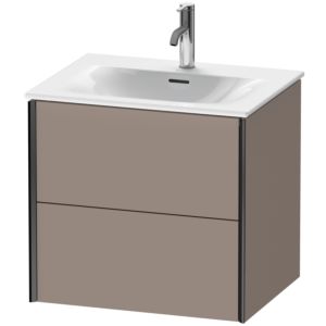 XViu Duravit vasque XV41320B243 61 x 55,7 x 48 cm, basalte mat, 2 tiroirs, noir mat