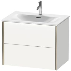 Duravit XViu vanity unit XV41330B118 71 x 55.7 x 48 cm, matt white, 2 drawers, matt champagne