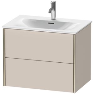 XViu Duravit vasque XV41330B191 71 x 55,7 x 48 cm, taupe mat, 2 tiroirs, champagne mat
