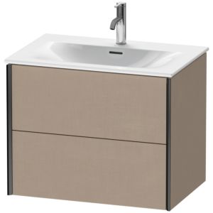 Duravit XViu vanity unit XV41330B275 71 x 55.7 x 48 cm, linen, 2 drawers, matt black