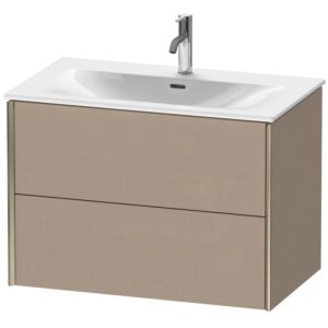 XViu Duravit vasque XV41340B175 81 x 55,7 x 48 cm, lin, 2 tiroirs, champagne mat