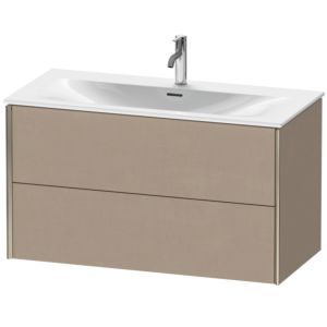 XViu Duravit vasque XV41350B175 101 x 55,7 x 48 cm, lin, 2 tiroirs, champagne mat