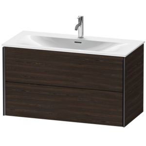 Duravit XViu vanity unit XV41350B269 101 x 55.7 x 48 cm, brushed walnut, 2 drawers, matt black