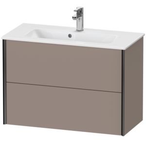 Duravit XViu vanity unit XV41790B243 81 x 56 x 39 cm, basalt matt, 2 drawers, wall-hung, black matt