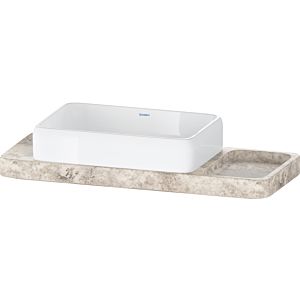 Duravit Collection One Waschtisch-Konsolen-Set D4800200 100x41x90cm, mit Konsole, grauer Travertin poliert