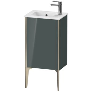 Duravit XViu Waschtisch-Unterschrank XV4480LB138 41x29x59,4cm, stehend, champagner matt, Anschlag links, dolomiti grey hochglanz