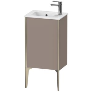 Duravit XViu vanity unit XV4480LB143 41x29x59.4cm, standing, matt champagne, hinged left, matt basalt