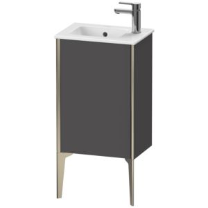 XViu Duravit vasque XV4480LB149 41x29x59,4cm, debout, champagne mat, charnière à gauche, graphite mat