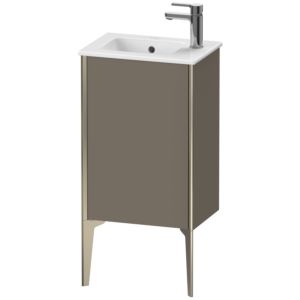 Duravit XViu Waschtisch-Unterschrank XV4480LB190 41x29x59,4cm, stehend, champagner matt, Anschlag links, flannel grey seidenmatt