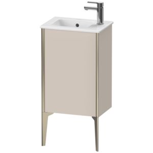 XViu Duravit vasque XV4480RB191 41x29x59,4cm, debout, champagne mat, arrêt à droite, taupe mat