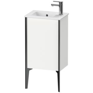 Duravit XViu vanity unit XV4480RB218 41x29x59.4cm, standing, matt black, stop on the right, matt white