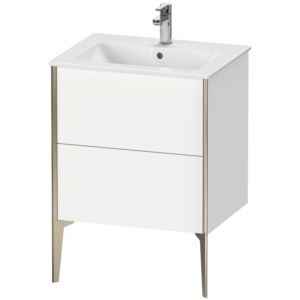 XViu Duravit vasque XV44810B118 61 x 59,4 x 48 cm, blanc , debout, champagne mat