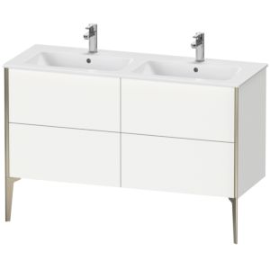 XViu Duravit vasque XV44850B118 128x48x59,4cm, 4 coulissants, debout, champagne mat, blanc mat