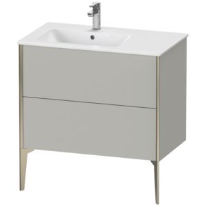 Duravit XViu vanity unit XV44860B107 81x48x59.4cm, 2 pull-outs, basin on the left, matt champagne, matt concrete gray