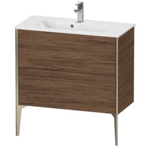 Duravit XViu vanity unit XV44890B121 81 x 59.4 x 39 cm, dark walnut, 2 pull-outs, standing, matt champagne