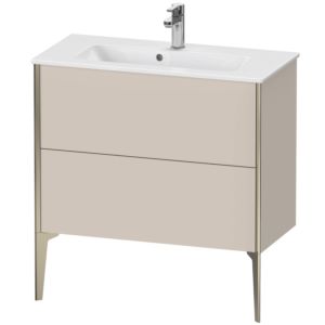 Duravit XViu vanity unit XV44890B191 81 x 59.4 x 39 cm, matt taupe, 2 pull-outs, standing, matt champagne