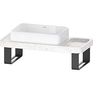 Duravit Collection One Waschtisch-Konsolen-Set D4800400 100x45x90cm, mit Konsole, Konsolenträger, Marmor Struktur poliert